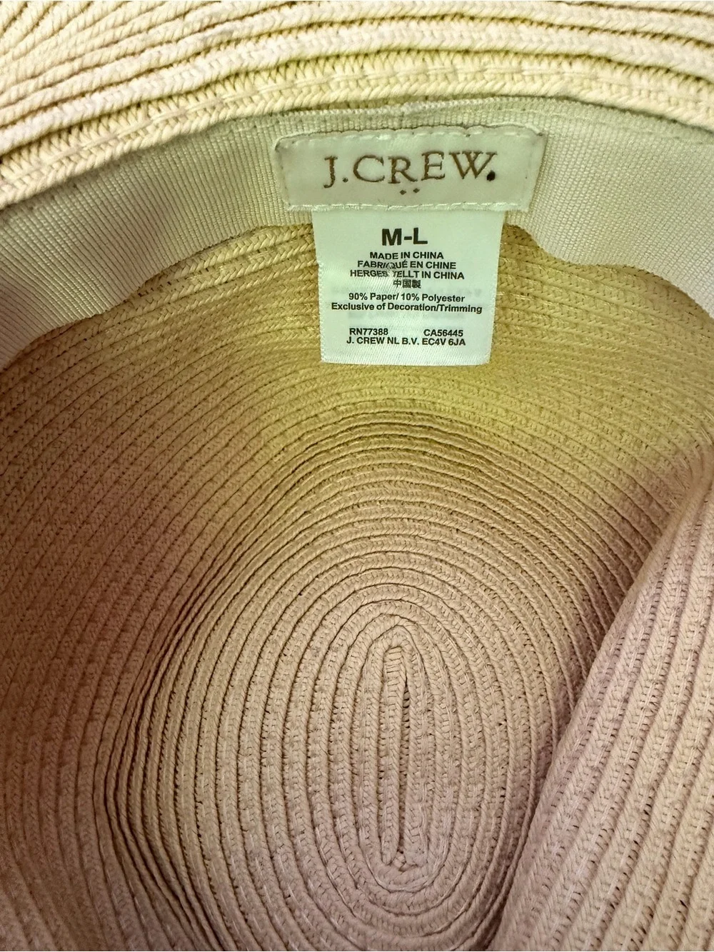 J.Crew Panama straw hat